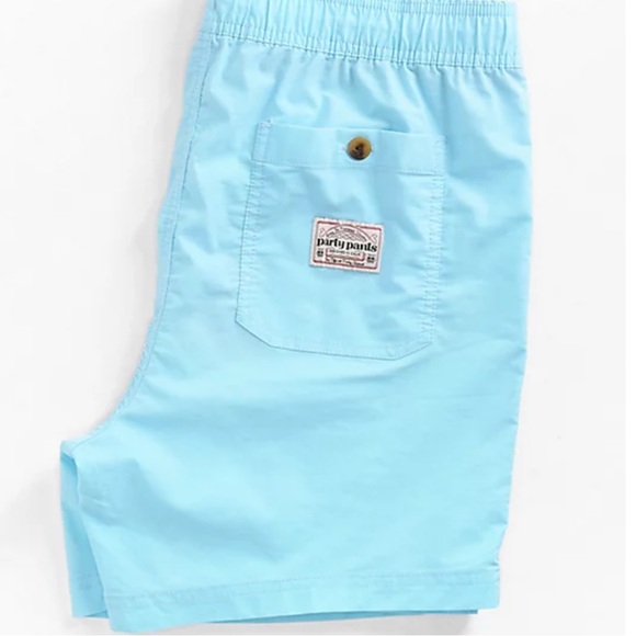 MENS PARTY PANTS PIXEL PARADISE BLUE SWIM SHORTS SIZE SMALL - Picture 4 of 9